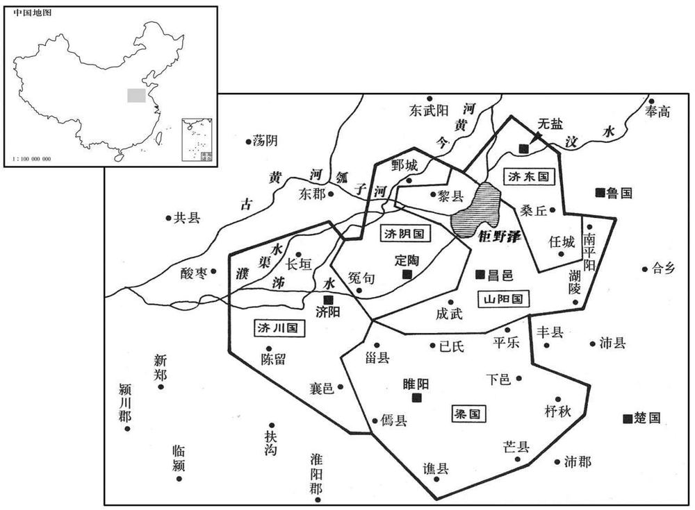 公元前二世纪·前一四四年四月分梁国为五国