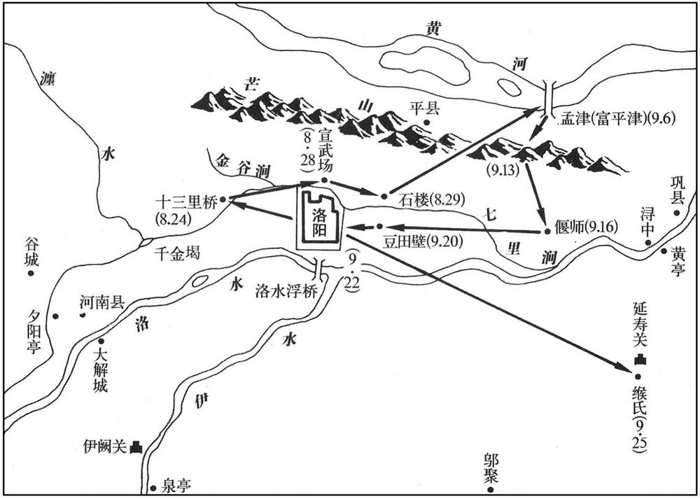 四世纪·三〇三年八月至九月皇帝司马衷移驻京郊