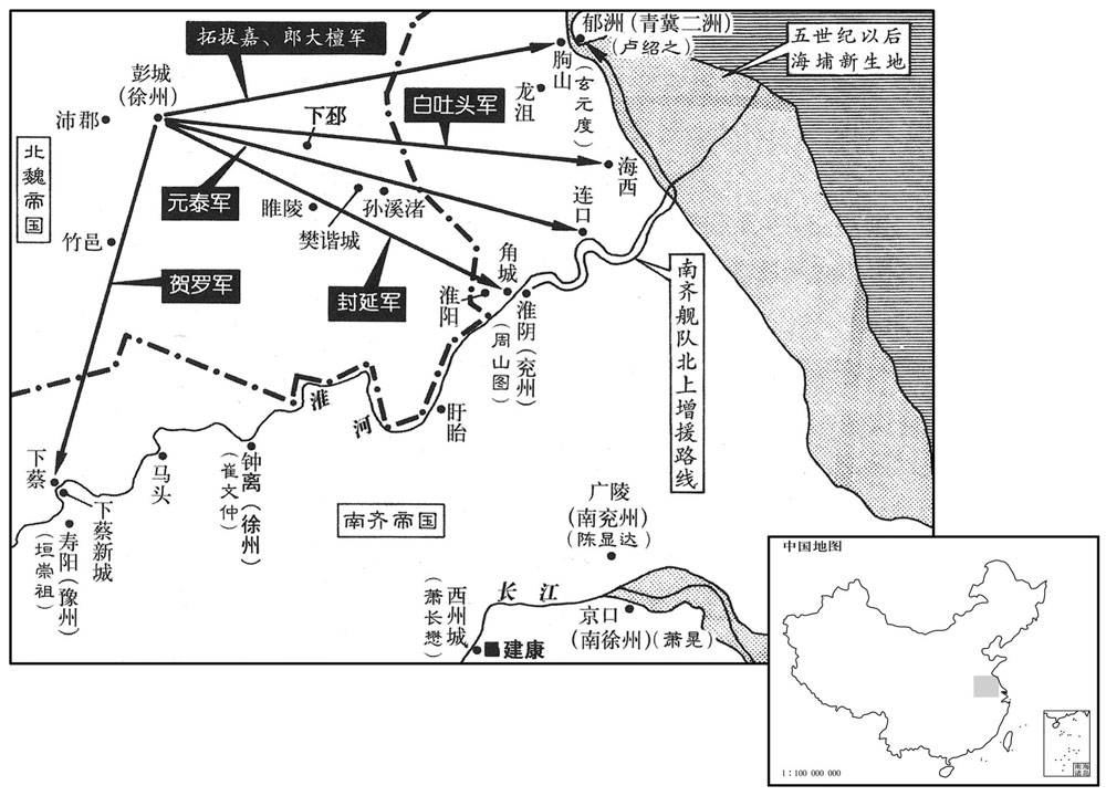 五世纪·四八〇年七月至闰九月北魏侵淮东