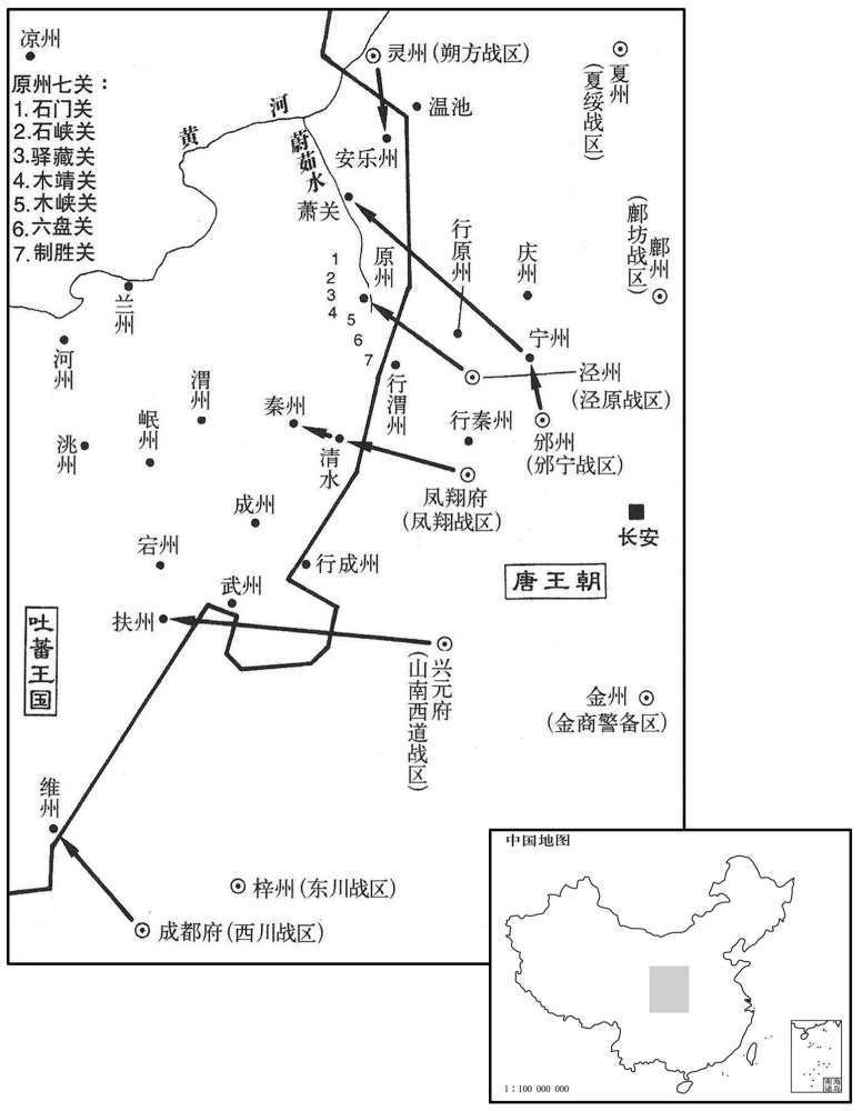 九世纪·八四八年十二月至八四九年十二月唐朝收复西部领土