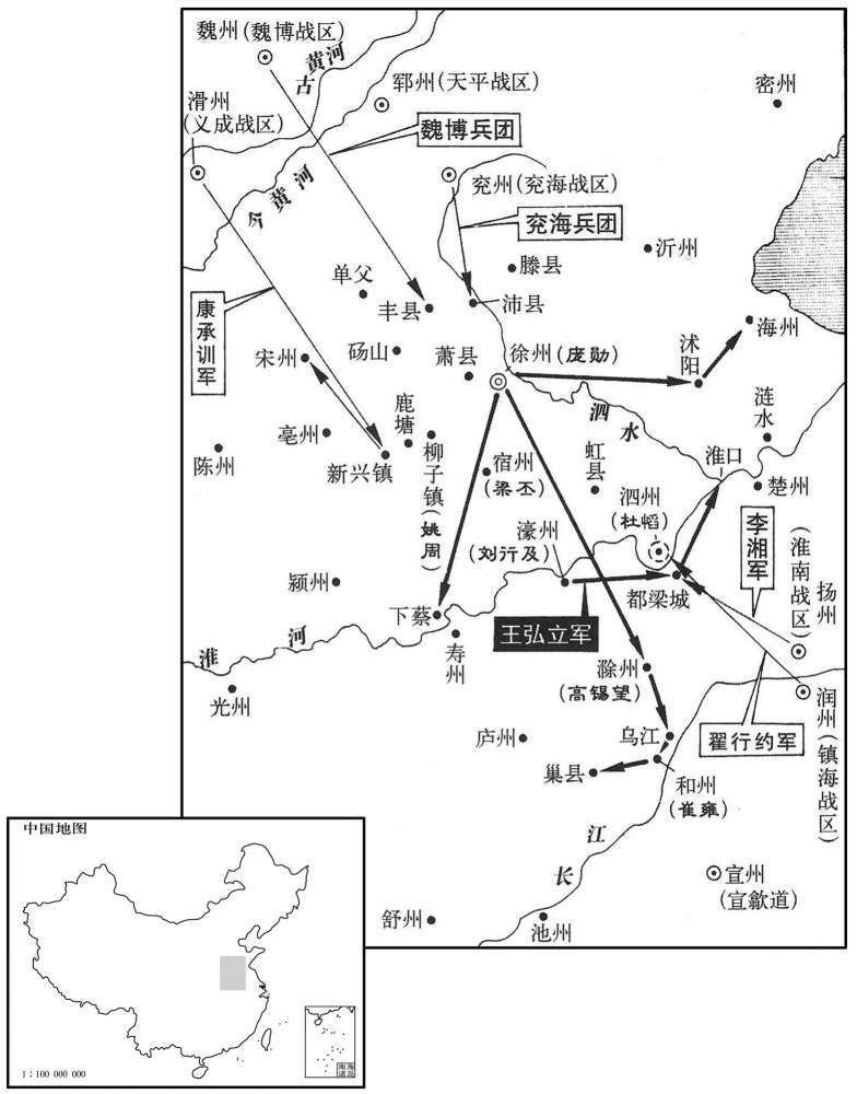 九世纪·八六八年十二月至闰十二月庞勋大举扩张，中央遏阻失败